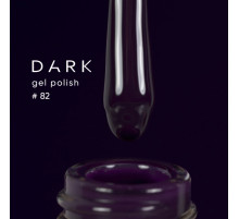 Гель-лак DARK №082, насичений темний баклажан, 10 мл
