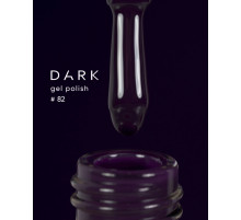 Гель-лак DARK №082, насичений темний баклажан, 6 мл