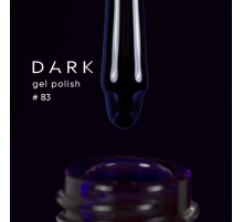 Gel polish DARK No. 083, saturated dark blue, 10 ml