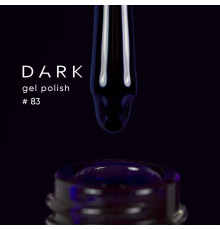 Гель-лак DARK №083, насичений темно-синій, 10 мл