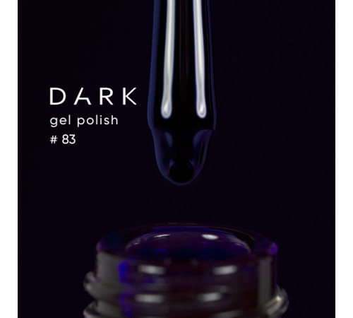 Гель-лак DARK №083, насичений темно-синій, 10 мл
