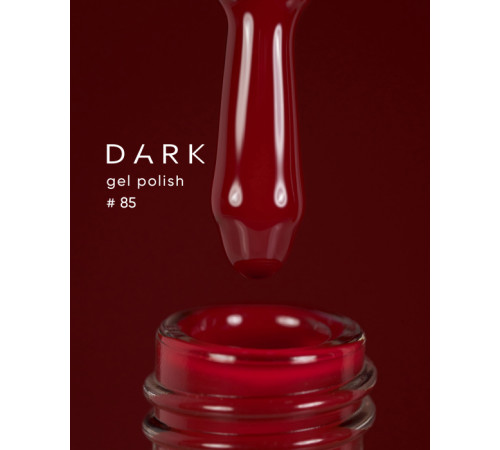 Гель-лак DARK №085, насичений червоний, 6 мл