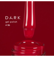 Гель-лак DARK №086, яскравий червоний, 10 мл