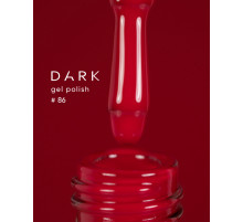Гель-лак DARK №086, яскравий червоний, 6 мл