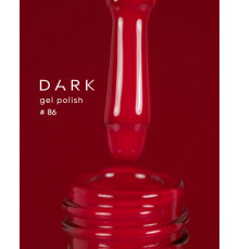 Гель-лак DARK №086, яскравий червоний, 6 мл
