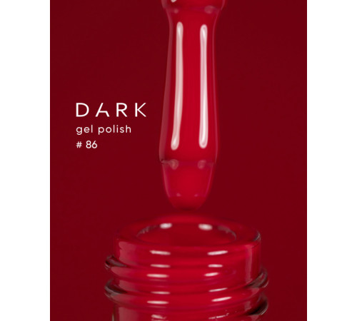 Гель-лак DARK №086, яркий красный, 6 мл