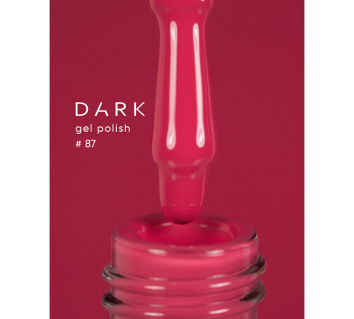 Гель-лак DARK №087, насичений лососевий, 6 мл