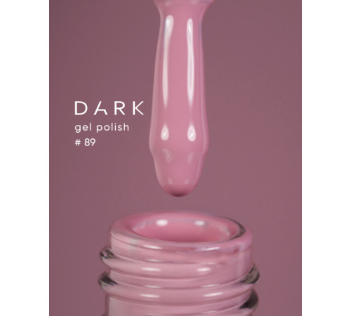 Гель-лак DARK №089, пудровий рожевий, 6 мл