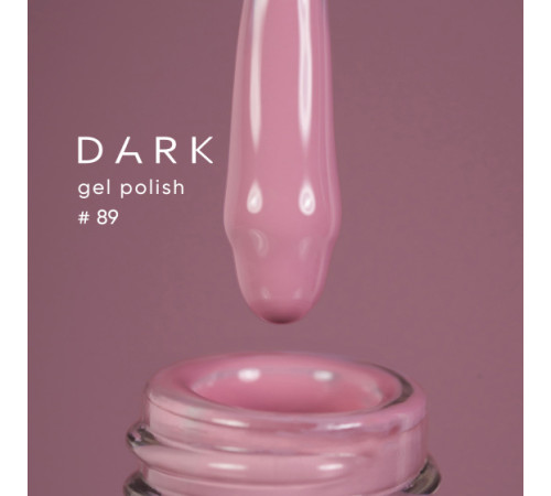 Гель-лак DARK №089, пудровий рожевий, 10 мл