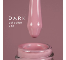 Гель-лак DARK №090, пудровий тепло-ліловий,  10 мл