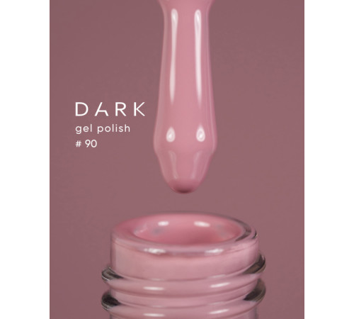 Гель-лак DARK №090, пудровий тепло-ліловий, 6 мл