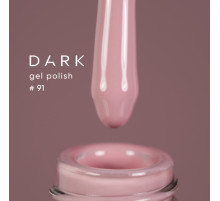 Gel polish DARK No. 091, powdery light pink, 10 ml