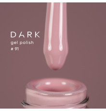 Гель-лак DARK №091, пудровий світло-рожевий, 10 мл