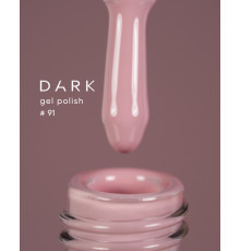 Гель-лак DARK №091, пудровий світло-рожевий, 6 мл