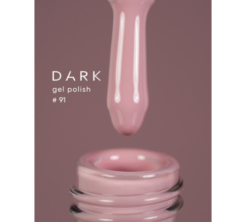 Гель-лак DARK №091, пудровий світло-рожевий, 6 мл