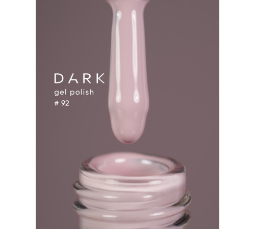 Гель-лак DARK №092, бдительно-розовый, 6 мл
