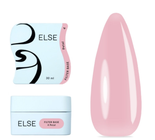 База для ногтей Else Filter base №04 Petal, светло-розовая, 30 мл