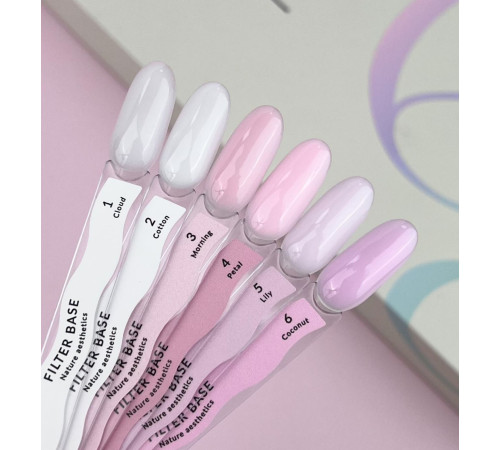 Else Filter base nail polish №05 Lily, milky pink, 30 ml