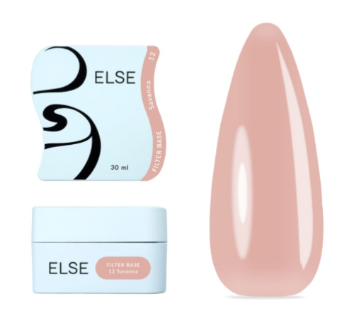 Else Filter base nail polish No. 12 Savanna, beige, 30 ml