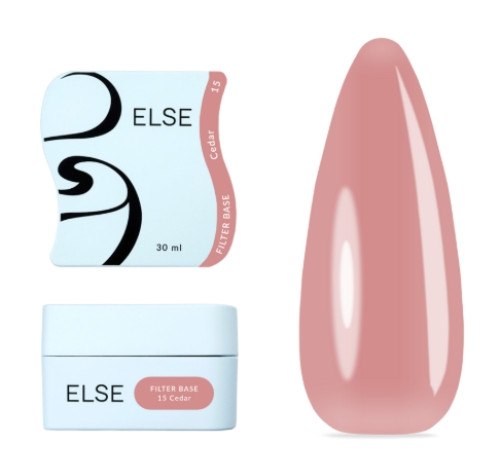 Else Filter base nail polish No. 15 Cedar, walnut, 30 ml