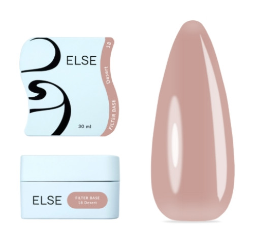 Else Filter base nail polish No. 18 Desert, purple-nude, 30 ml