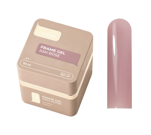 Гель для нігтів HEYLOVE Frame Gel with Pump Ash Rose, 30 мл