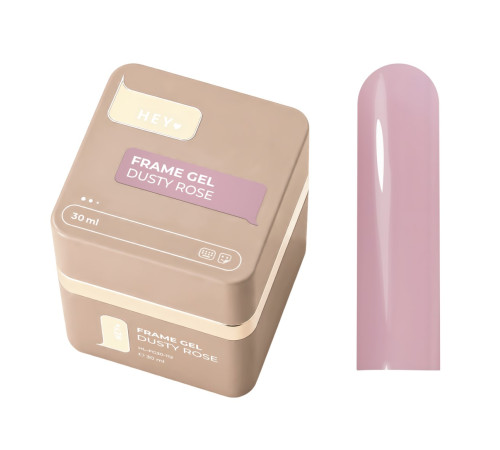 Гель для нігтів HEYLOVE Frame Gel with Pump Dusty Rose, 30 мл