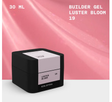 Гель для нігтів BIBLIOTEKA Builder gel №19 Luster Bloom, холодний рожевий з шиммером, 30 мл