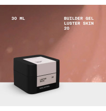 Гель для нігтів BIBLIOTEKA Builder gel №20 Luster Skin, теплий беж з шиммером, 30 мл