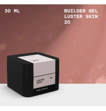 Гель для нігтів BIBLIOTEKA Builder gel №20 Luster Skin, теплий беж з шиммером, 30 мл