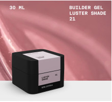 Гель для нігтів BIBLIOTEKA Builder gel №21 Luster Shade, холодний рожево-бежевий з шиммером, 30 мл