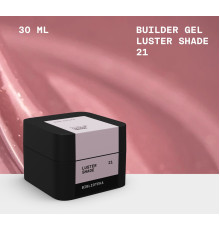 Гель для нігтів BIBLIOTEKA Builder gel №21 Luster Shade, холодний рожево-бежевий з шиммером, 30 мл