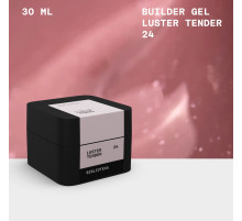 BIBLIOTEKA Builder gel for nails No. 24 Luster Tender, delicate with shimmer, 30 ml