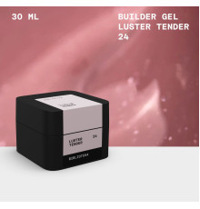 BIBLIOTEKA Builder gel for nails No. 24 Luster Tender, delicate with shimmer, 30 ml