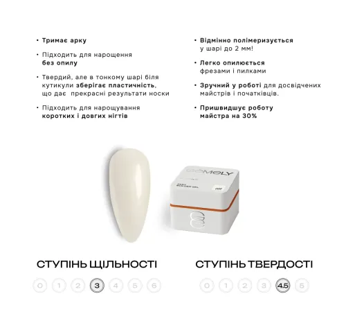 Гель для нігтів Gemely Fast Builder gel №029, 50 мл