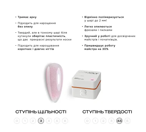 Гель для нігтів Gemely Fast Builder gel №032, 50 мл
