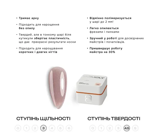 Гель для нігтів Gemely Fast Builder gel №033, 50 мл