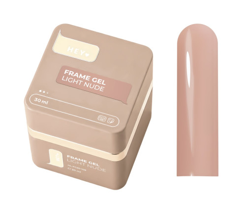Гель для нігтів HEYLOVE Frame Gel with Pump Light Nude, 30 мл