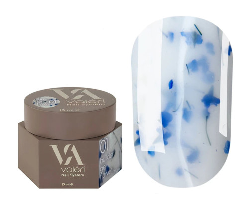 Nail gel Valeri Builder gel Flower No. 01, 15 ml