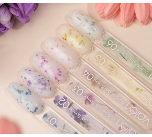 Nail gel Valeri Builder gel Flower No. 04, 15 ml