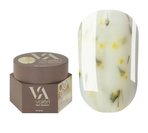 Nail gel Valeri Builder gel Flower No. 05, 15 ml