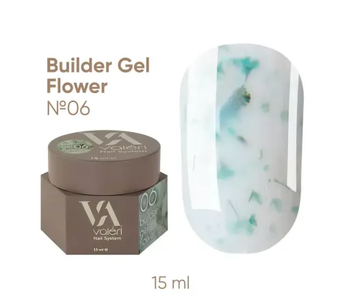 Гель для нігтів Valeri Builder gel Flower №06, 15 мл