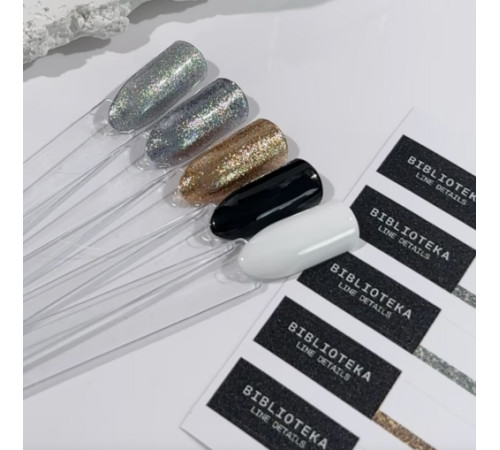 BIBLIOTEKA Line paint Black gel nail paint, 5 ml