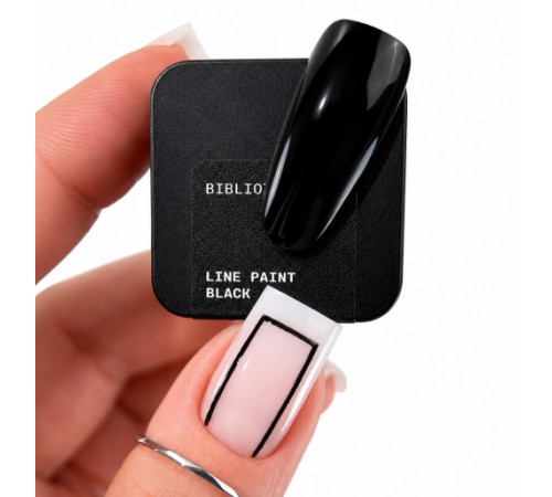 BIBLIOTEKA Line paint Black gel nail paint, 5 ml