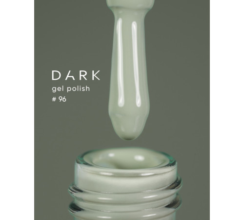 DARK gel polish No. 096, light gray-green, 6 ml