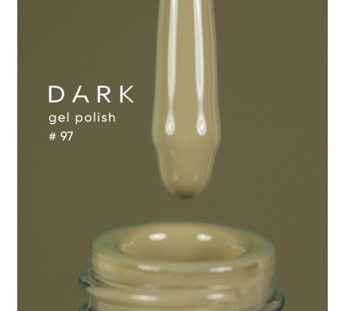 Gel polish DARK No. 097, khaki, 10 ml