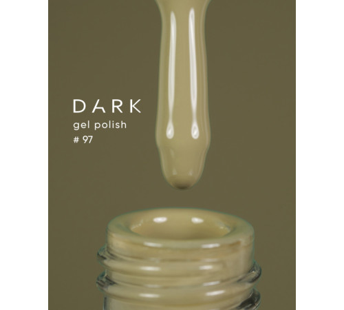 Gel polish DARK No. 097, khaki, 6 ml