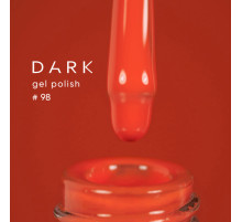 Gel polish DARK No. 098, orange, 10 ml
