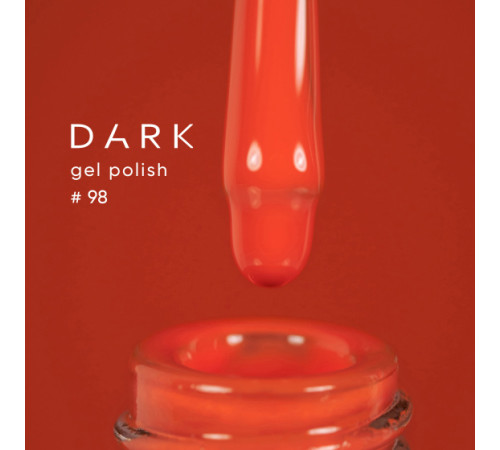 Gel polish DARK No. 098, orange, 10 ml