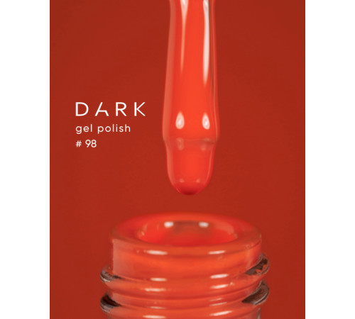 Gel polish DARK No. 098, orange, 6 ml
